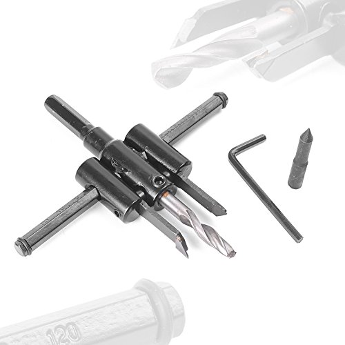 Kit de broca corte circular ajustable 30-120mm miniatura 1