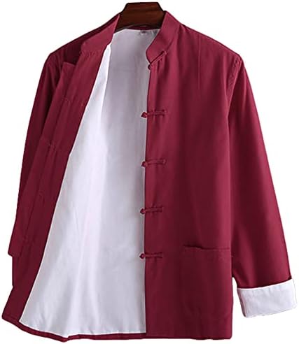 ZooBoo Men's Cotton Kung Fu Jacket Chinese Martial Arts Training Coat
