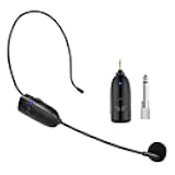 Wireless Microphone, Head Mounted and Handheld 2-in-1, 160 feet (50 Meters) Effective Range, Suitable for Amplifiers, Teachers,Fitness, Churches, speeches