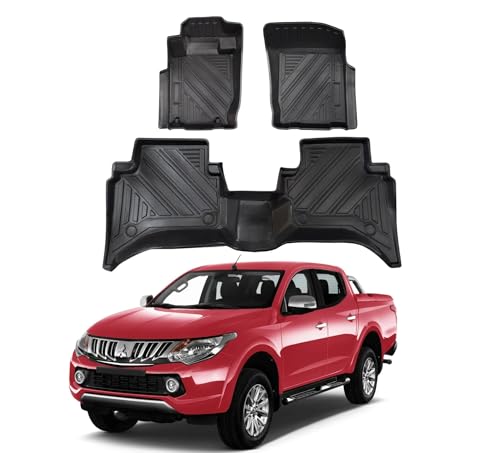 Tapete Interno Tipo Bandeja 3,2mm para Mitsubishi L200 Triton 2016 a 2023 – Antiderrapante e Sob Medida