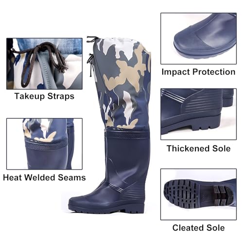 Hip Waders Waders De Quadril Leves Para Homens, Bota De Quadril Respirável, Waders Para Caça De Pesc