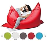 Da der Bezug wasserabweisend und UV-beständig ist, sind die Sitzkissen outdoorfähig und können im Garten, auf dem Balkon oder auf der Terrasse erfolgreich genutzt werden. Die Beanbags passen sich sehr gut dem Körper an, sind optimal mit den Styroporkugeln gefüllt, was für höchsten Sitz-, Liegekomfort sorgt, eine gute Stabilität und eine gesunde Körperhaltung ermöglicht. Mit unseren Sitzsäcken ist somit die Wirbelsäule entlastet und Sie können Ihre Rückenschmerzen vergessen.