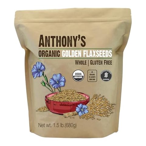 Anthony's Organic Whole Golden Flaxseeds Cover