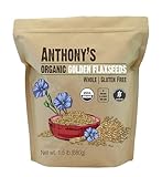 Anthony's Organic Whole Golden Flaxseeds, 1.5 lb, Gluten Free, Non-GMO, Vegan