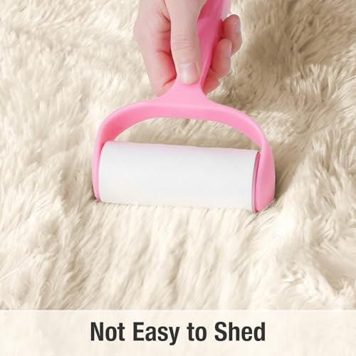 OLANLY 3.3x6.2 Fluffy Soft Oval Rugs for Bedrooms Cream Washable Rug by OLANLY - Used condition - Image 6