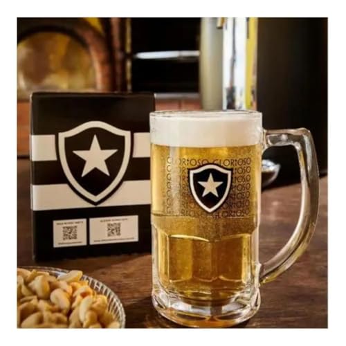 Caneca De Chopp BotaFogo Vidro 340ml Glorioso