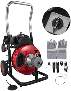 VEVOR 50 Feet by 1/2 Inch Electric Drain Auger with 4 Cutter