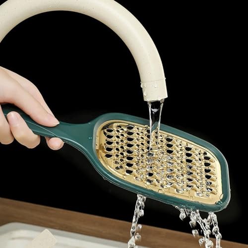 Rallador Flexman de acero inoxidable multiusos con mango verde miniatura 4