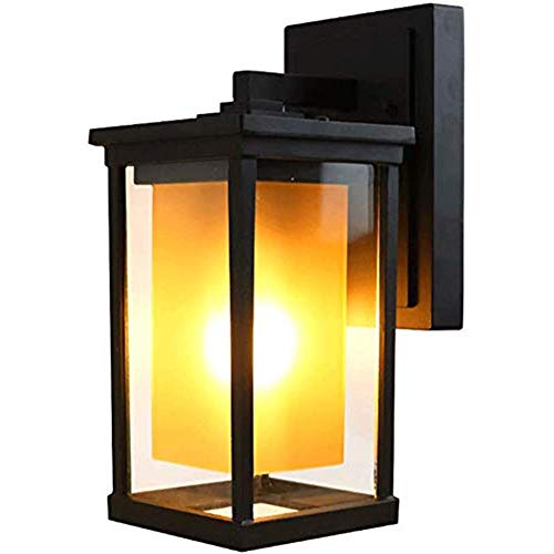 Preisvergleich Produktbild DHINGM Einfache moderne Außenterrasse Wandleuchte, Alu-Druckguss Beschichtete und Finished mit Einbrennlack, korrosionsbeständig, nicht rostend und Fade fest, langlebig und leicht zu reinigen