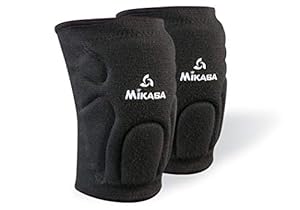 Mikasa Volleyball Knieschoner Jugend, Schwarz