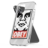 Phone Case Obey Shockproof Cover Accessories Protect TPU Compatible with iPhone 15 14 13 12 11 Pro Max Mini X Xs Xr 8 7 6 6s Plus Transparent
