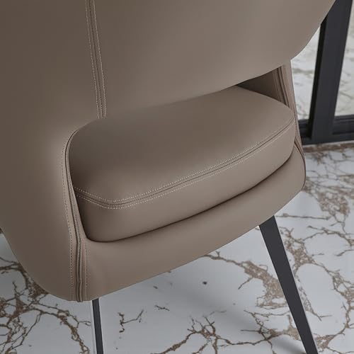 Image of The Attic Modernia 6 Seater Dining Set,Khakhi Beige,Titanium, Rose Gold & Cream,160Cms