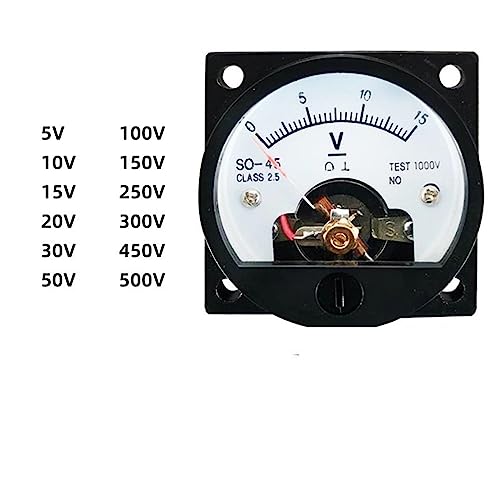 Voltmètre rond SO45 cadran de mesure haute précision DC 250V - 2