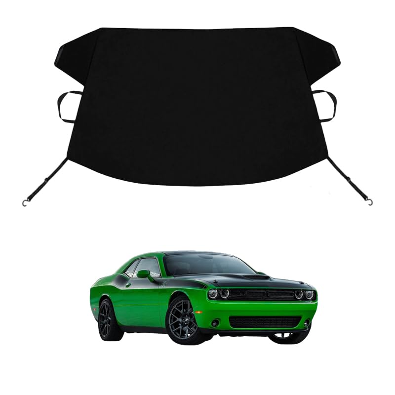 Image of Challenger Custom Windshield Cover for Ice and Snow for DOD-ge Challenger Windshield Snow Cover 600D Shade Blocks Winter Frost Hail Protector Car Accessories