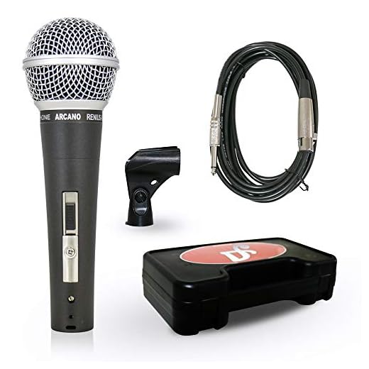 Microfone dinâmico com fio Arcano Renius-8 XLR-P10