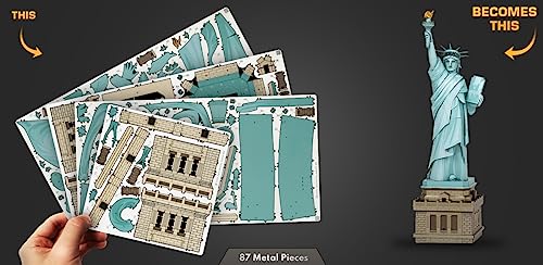 Kit modèle métal 3D Statue de la Liberté puzzle métallique Premium Series