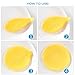 Tegelrying Facial Sponge Compressed,60 Pcs PVA Professional Makeup Removal Wash Round Face Sponges Spa Pads Exfoliating Cleansing for Women,Yellow