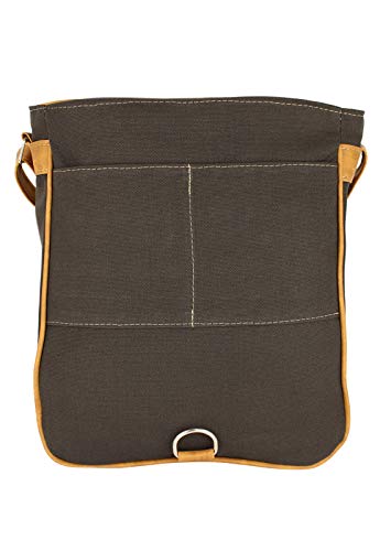 Bolsa Lenna's Prem Transversal de Lona L068 Café