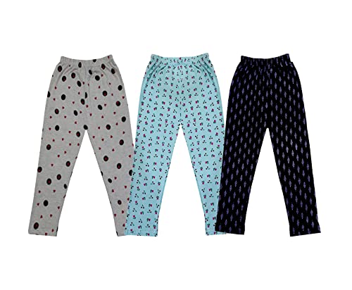 Image of KAYU Kids 100% Cotton Printed Capri for Girls - Regular Fit [Pack of 3]