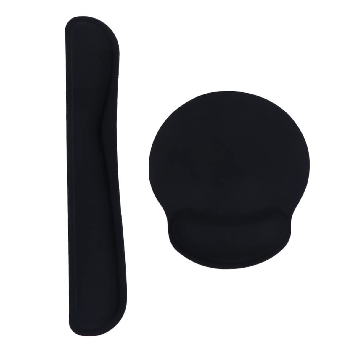 2sätze Teiliges Set Aus Ergonomischen Für Tastatur Und Bequemes Memory Foam Kissen Für Büro Und Gaming Schwarz