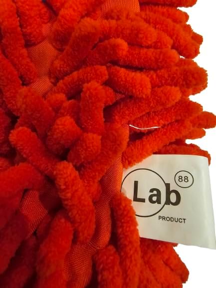 Lab88 Microfiber House Cleaning and Car Wash Mitts - Double Sided Chenille Microfiber Glove - FITS Adult Hand -Dynamic Microfiber Cleaning Cloth Mitten (Multi-Color, 3-Pack)