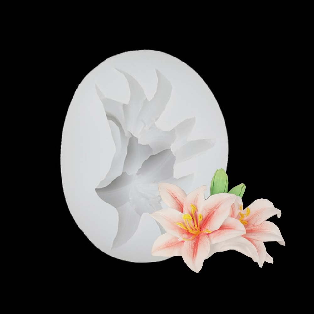 Lily calla lily silicone mould DIY cake sugar baking decorative (B48)