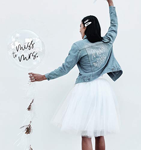 ModParty Bride Jean Jacket for Wedding Mrs Denim Jacket Honeymoon Gift3