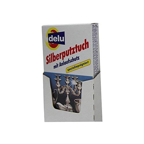 Delu Silberputztuch mit Anlaufschutz f?r Silberbesteck etc Cover