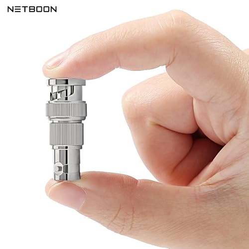 Image of BNC Male to BNC Female Coax Adapter, BNC RF Coaxial Connector for CCTV and Security Camera Radio Extension Cable (3)