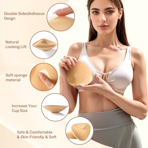 Push up Sticky Bra Pads Inserts,Double Sided Sticky Bra Inserts,Swimsuit Sticky Bra Inserts,Instant Adhesive Bra2