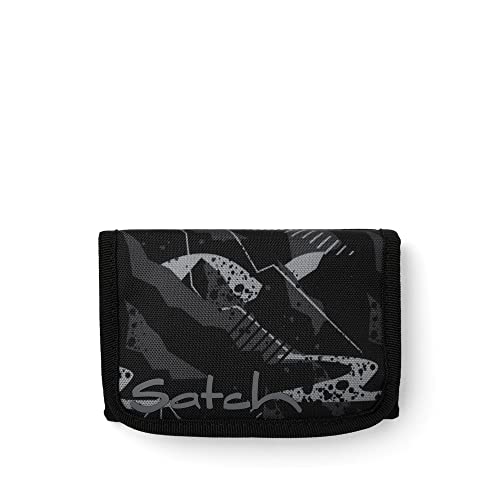 Preisvergleich Produktbild satch Geldbeutel Münzfach, Geldscheinfach, Sichtfenster Mountain Grid - Grau