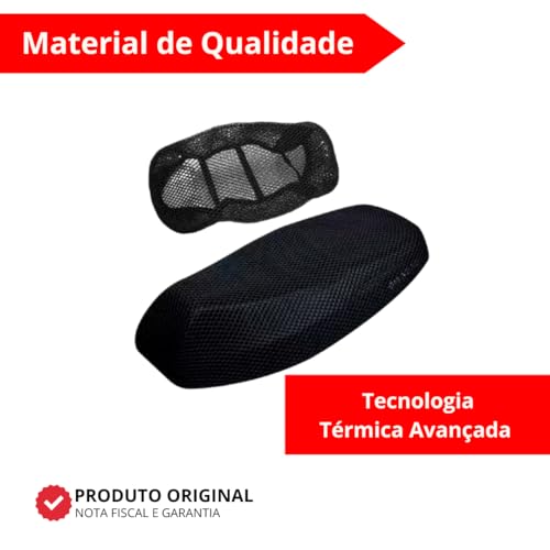 Capa Térmica Banco Moto Tela Rede Honda Biz Cg Titan Fan