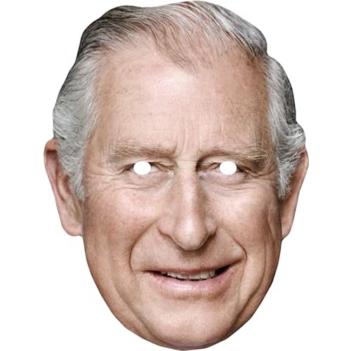 SHATCHI 10Pcs King Charles III Royal Family Face Mask King’s Coronation Supplies Celebrities Face Masks UK Hen Night Stag Parties Fancy Dress Bulk Wholesale - Image 3