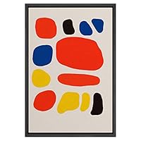 SIGNWIN Framed Canvas Wall Art Colorful Geometry Painting Canvas Prints Home Artwork Decoration for Living Room,Bedroom - 16