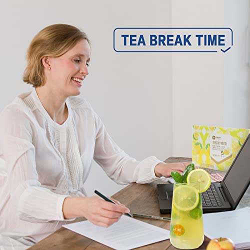 Bestore Kumquat Lemon Fruit Tea Instant Drink Freeze-Dried Small Sachets Scented Tea (6X15G) #TOP5