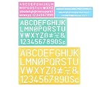 Questi righelli di lettere in plastica sono perfetti per l'insegnamento scolastico, il design artistico, le opere d'arte per bambini o altri progetti artigianali fai-da-te