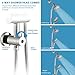 No-Tool Installation 5-Inch Rain Shower & 7-Spray Handheld Combo in Chrome