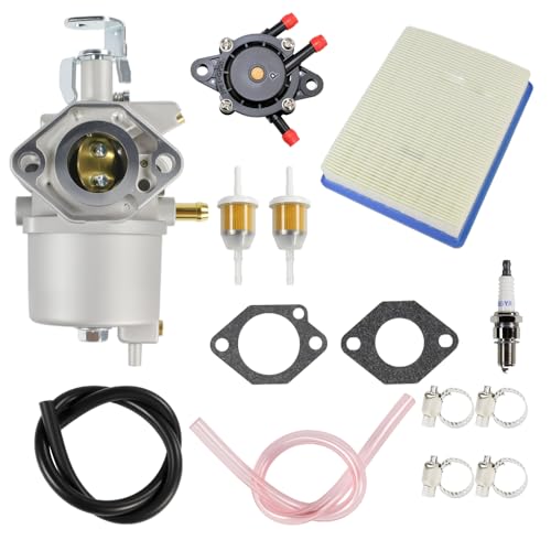 FE290 Carburetor Kit for Club Car DS Golf Cart 1998-Up Kawasaki FE290 Engine Replace 016438, 1016439, 1016440, 1016441, 1016478, 101805601, 101905601, 17561 With Air filter Spark plug&Fuel pump