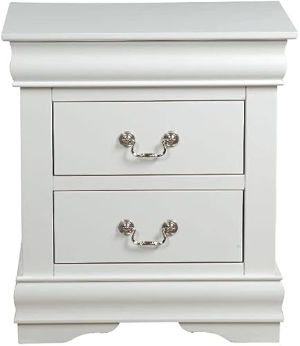 Miniatura 5 de Harper & Bright Designs Mesita de noche blanca con 2 cajones, cómoda pequeña, muebles de noche, mesa auxiliar con almacenamiento para dormitorio,