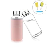 botella agua pequeña Diseño Humanizado: La funda de neopreno antideslizante desmontable ofrece protección, decoración y efecto de aislamiento para la botella de agua. Gran comodidad con bucle de transporte incorporado para llevarlo donde quiera que vaya.