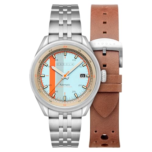 Men's 43mm Pista Automatic Watch with Solid Stainless Steel Bracelet CD-1031