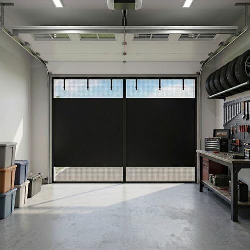 �K���[�W �Ԍ� �}�O�l�b�g�� �v���C�o�V�[�X�N���[�� �ډB�� �Ռ� ���b�V���h�A �O���X�t�@�C�o�[�� �����ŕ��₷�� ���d��t�� �����グ�x���g�t �ȒP���t��(18x8FT/549x244cm)