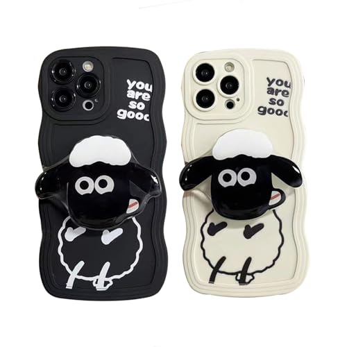 Amazon.co.jp: Arpe 可愛い ひつじのショーン スマホケース