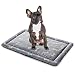 ALLISANDRO Colchoneta para Perros, Colchón Lavable para Gatos Cojín de Felpa Suave Antideslizante para Mascotas Gris L 100x70cm
