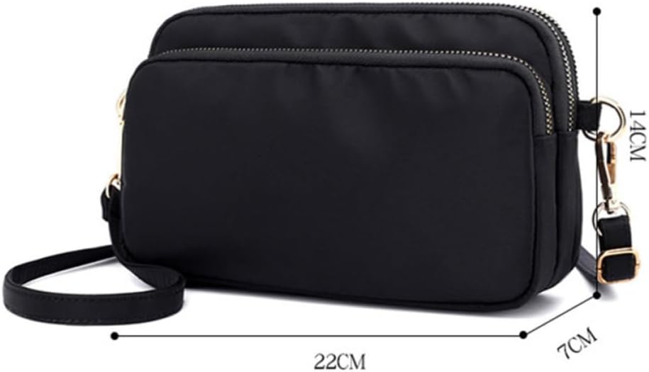 Nylon Crossbody Bag Lightweight Shoulder Satchel Waterproof for Women