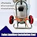Toilet Installation Aid for Easy Moving and Repairing of Toilets Easy Alignment of Seals Toilet Lift Tool No Touch Process Toilet Cart with Wheels Versatile Toilet Jack Jam Bar Essential Toilet Tool