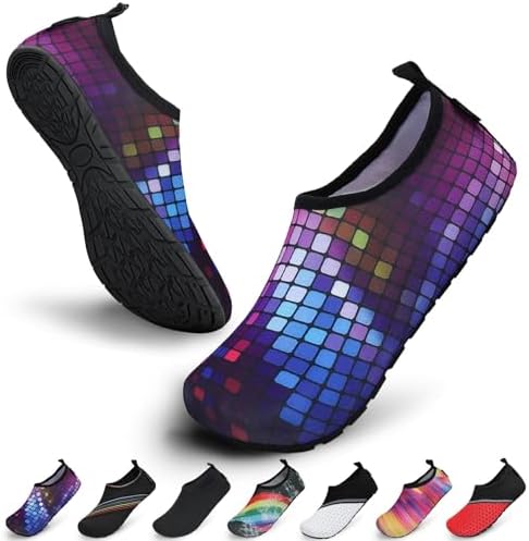 SAGUARO Unisex Badeschuhe Schwimmschuhe Wassersportschuhe, Schnell Trocknend rutschfest Leicht, Gr. 36-47