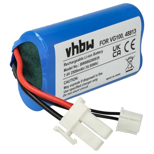 batteria compatibile con Vorwerk folletto VG100 home cleaner nero 2500mAh 7.4V Li-Ion