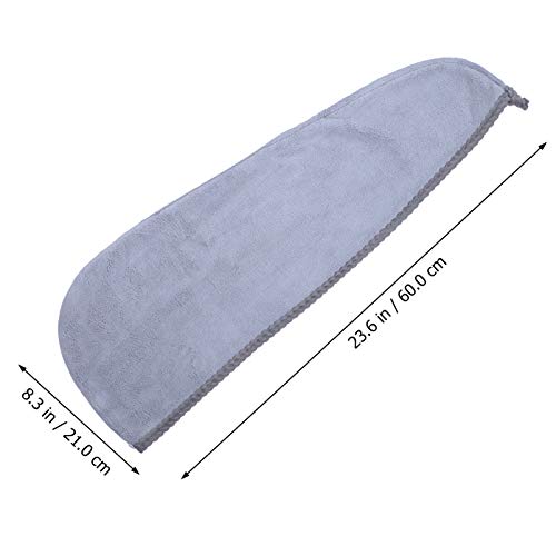 Lurrose Toalha de Cabelo de Microfibra de 3 Peças de Toalha de Cabelo de Secagem Rápida Turbante de