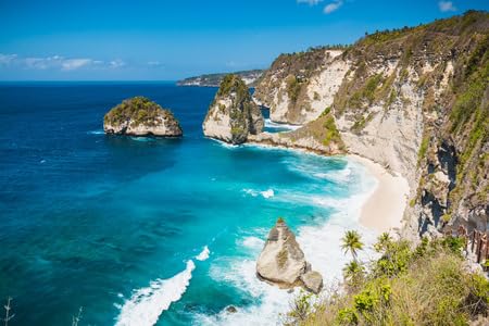 Plage de Nusa Penida en tableau alu dibond pour sublimer votre décoration murale